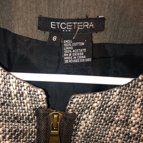 Etcetera Jacket Brown Multi Textured Metallic - Picture 7 of 13